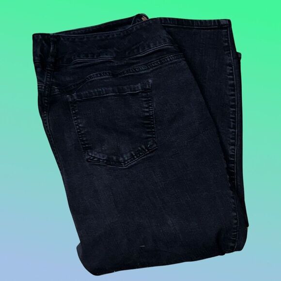 Plus Size Torrid Premium Distressed Black Jeggings Crop Jeans Size 22 #20 - Picture 3 of 5